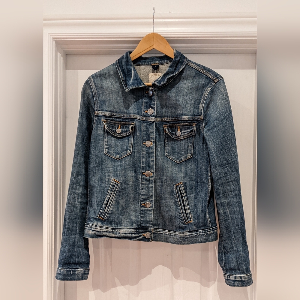J Crew Denim Classic Jacket Size M